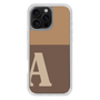 Slim Protection Case［ オリジナル - initial two tone - A brown ］