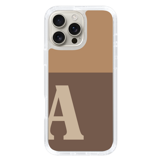 Slim Protection Case［ オリジナル - initial two tone - A brown ］