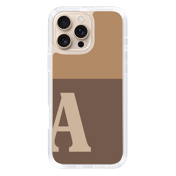 Slim Protection Case［ オリジナル - initial two tone - A brown ］