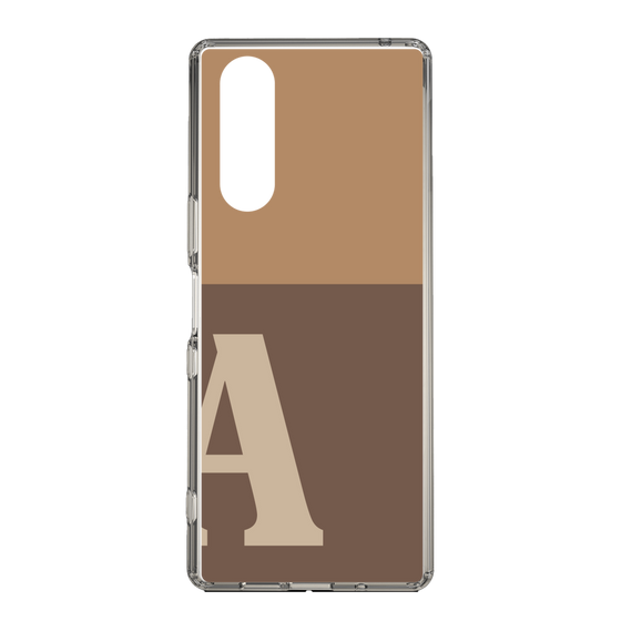 Slim Protection Case［ Original - initial two tone - A brown ］