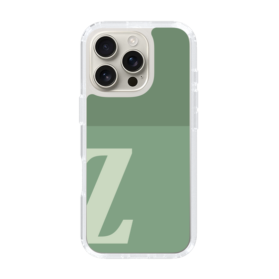 Slim Protection Case［ オリジナル - initial two tone - Z green ］