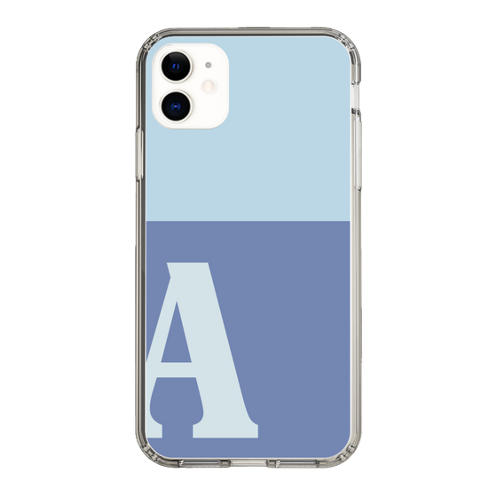 Slim Protection Case［ Original - initial two tone - A blue ］