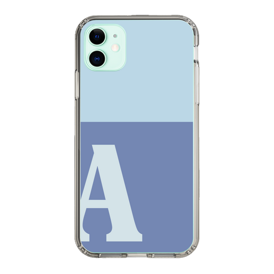 Slim Protection Case［ Original - initial two tone - A blue ］
