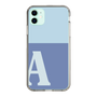 Slim Protection Case［ Original - initial two tone - A blue ］