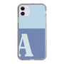 Slim Protection Case［ Original - initial two tone - A blue ］