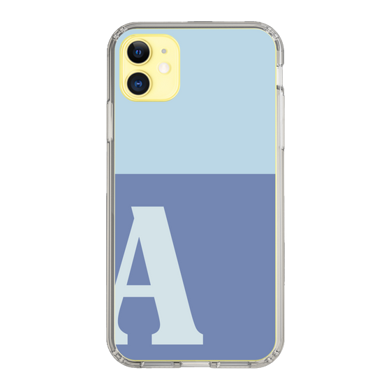Slim Protection Case［ Original - initial two tone - A blue ］
