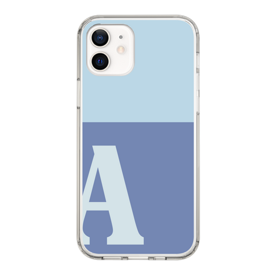 Slim Protection Case［ Original - initial two tone - A blue ］