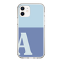 Slim Protection Case［ Original - initial two tone - A blue ］