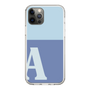 Slim Protection Case［ Original - initial two tone - A blue ］