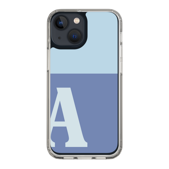 Slim Protection Case［ Original - initial two tone - A blue ］