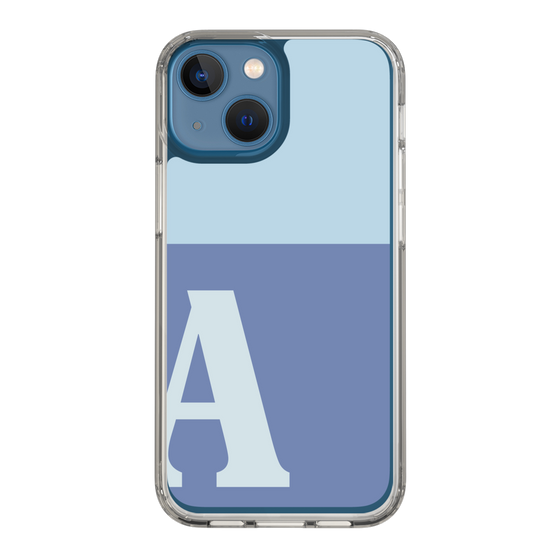 Slim Protection Case［ Original - initial two tone - A blue ］