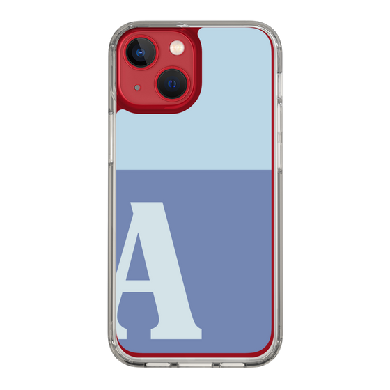 Slim Protection Case［ Original - initial two tone - A blue ］