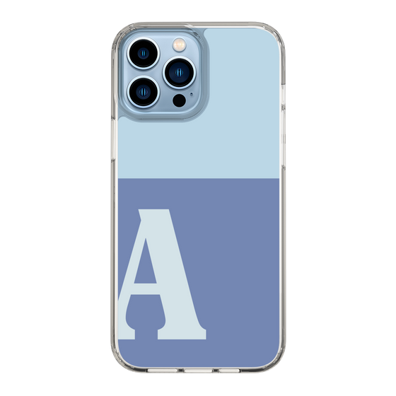 Slim Protection Case［ Original - initial two tone - A blue ］