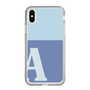 Slim Protection Case［ Original - initial two tone - A blue ］