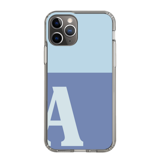 Slim Protection Case［ Original - initial two tone - A blue ］