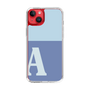 Slim Protection Case［ Original - initial two tone - A blue ］
