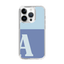 Slim Protection Case［ Original - initial two tone - A blue ］