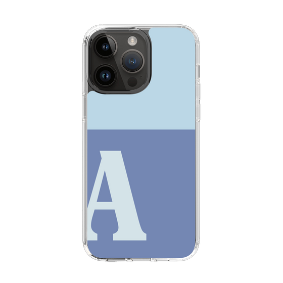 Slim Protection Case［ Original - initial two tone - A blue ］