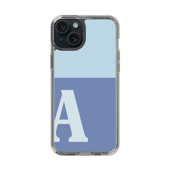 Slim Protection Case［ Original - initial two tone - A blue ］