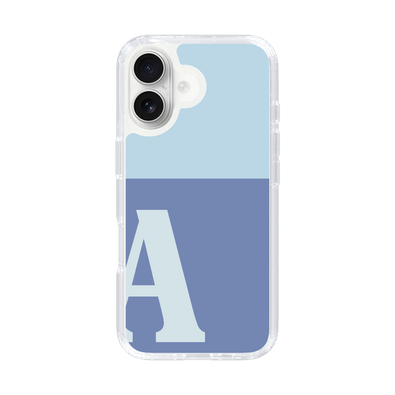 Slim Protection Case［ オリジナル - initial two tone - A blue ］