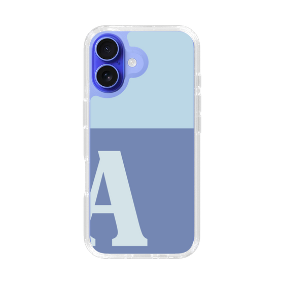 Slim Protection Case［ オリジナル - initial two tone - A blue ］