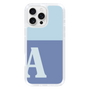Slim Protection Case［ オリジナル - initial two tone - A blue ］