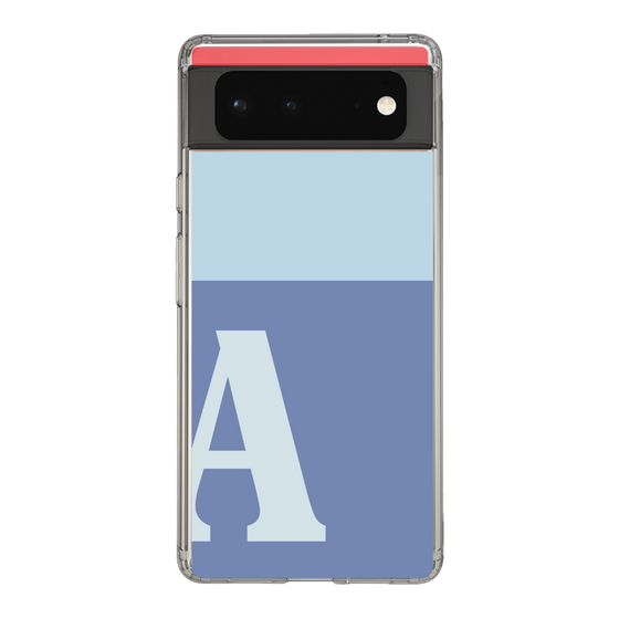 Slim Protection Case［ Original - initial two tone - A blue ］