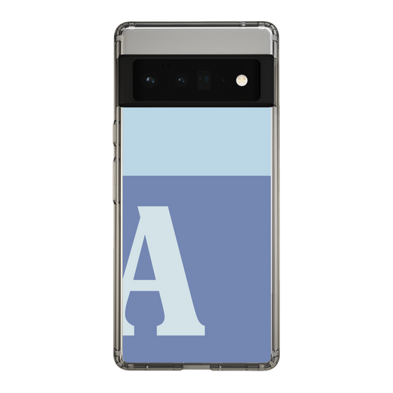 Slim Protection Case［ Original - initial two tone - A blue ］
