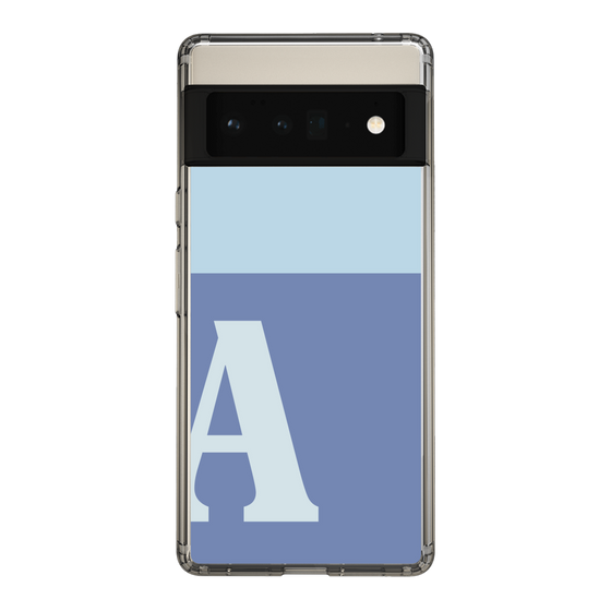 Slim Protection Case［ Original - initial two tone - A blue ］