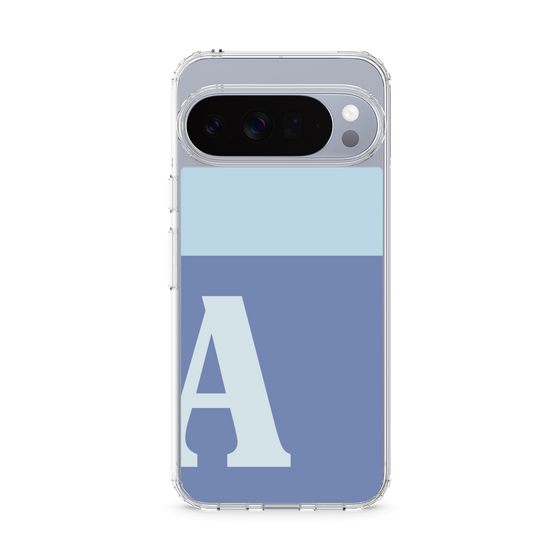 Slim Protection Case［ Original - initial two tone - A blue ］