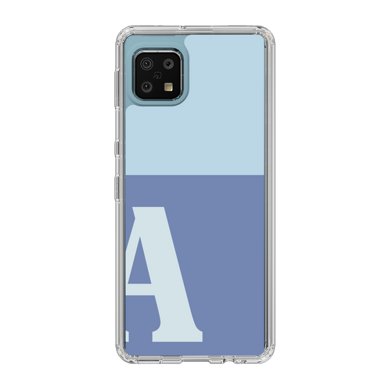 Slim Protection Case［ Original - initial two tone - A blue ］