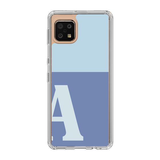 Slim Protection Case［ Original - initial two tone - A blue ］