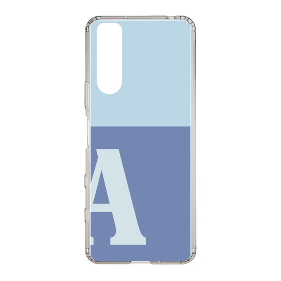 Slim Protection Case［ Original - initial two tone - A blue ］