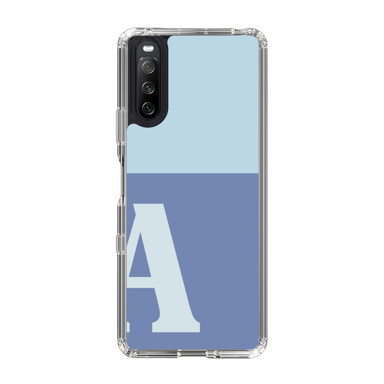 Slim Protection Case［ Original - initial two tone - A blue ］