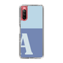Slim Protection Case［ Original - initial two tone - A blue ］
