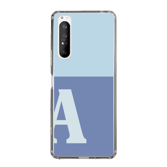 Slim Protection Case［ Original - initial two tone - A blue ］