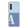 Slim Protection Case［ Original - initial two tone - A blue ］