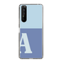 Slim Protection Case［ Original - initial two tone - A blue ］