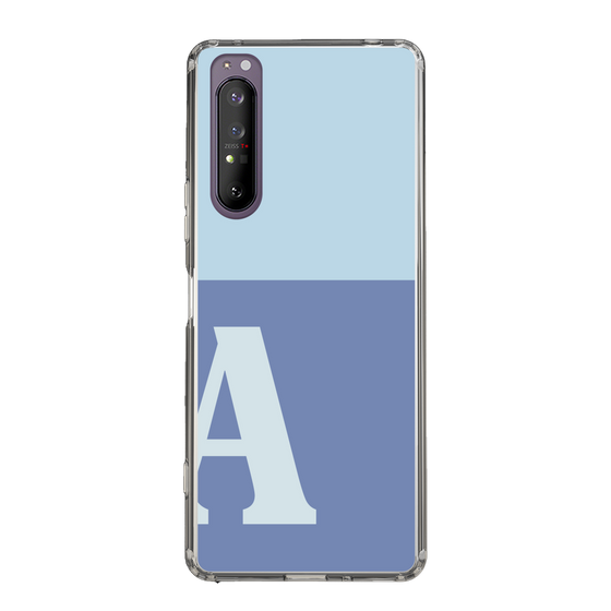 Slim Protection Case［ Original - initial two tone - A blue ］