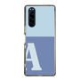 Slim Protection Case［ Original - initial two tone - A blue ］