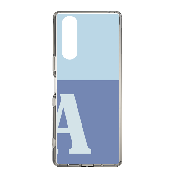 Slim Protection Case［ Original - initial two tone - A blue ］