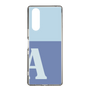 Slim Protection Case［ Original - initial two tone - A blue ］