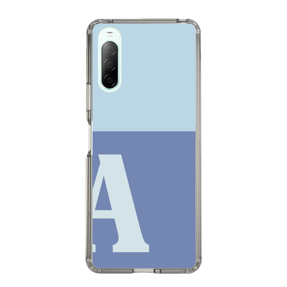Slim Protection Case［ Original - initial two tone - A blue ］