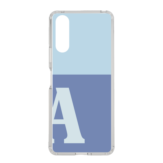 Slim Protection Case［ Original - initial two tone - A blue ］