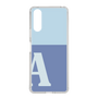 Slim Protection Case［ Original - initial two tone - A blue ］