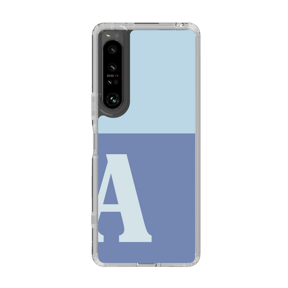 Slim Protection Case［ Original - initial two tone - A blue ］