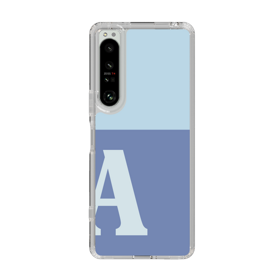 Slim Protection Case［ Original - initial two tone - A blue ］