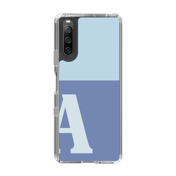 Slim Protection Case［ Original - initial two tone - A blue ］