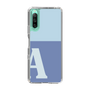 Slim Protection Case［ Original - initial two tone - A blue ］