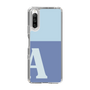 Slim Protection Case［ Original - initial two tone - A blue ］